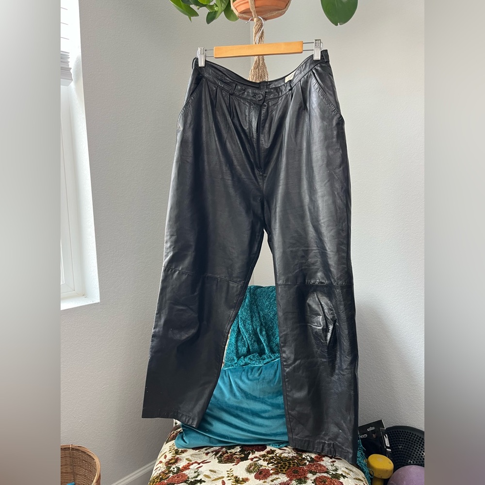 Black Leather Pants